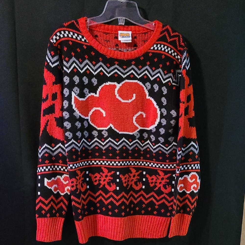 Naruto  Shippuden Anime Ugly Christmas Sweater Size Small
